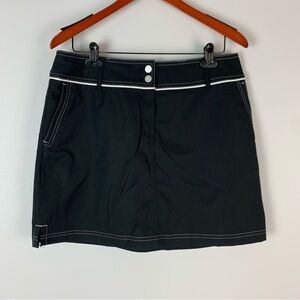 Adidas Skort Skirt Climacool Womens Size 10 Lined Black Golf Tennis Athletic
